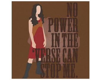 Firefly River Tam No Power in the Verse Quote Magnet