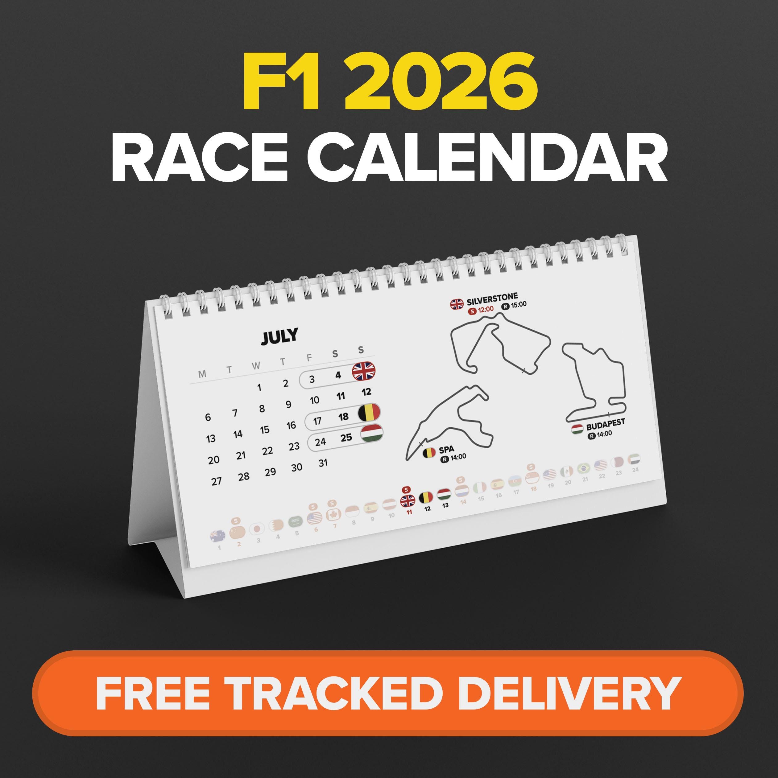 Formula Calendar Desk UK