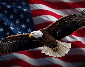American Eagle, US flag. Independence day art Instant Download Pack 4 PNG files only!