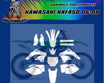 Kawasaki KLX 140 2008-18 Vector Template - Etsy