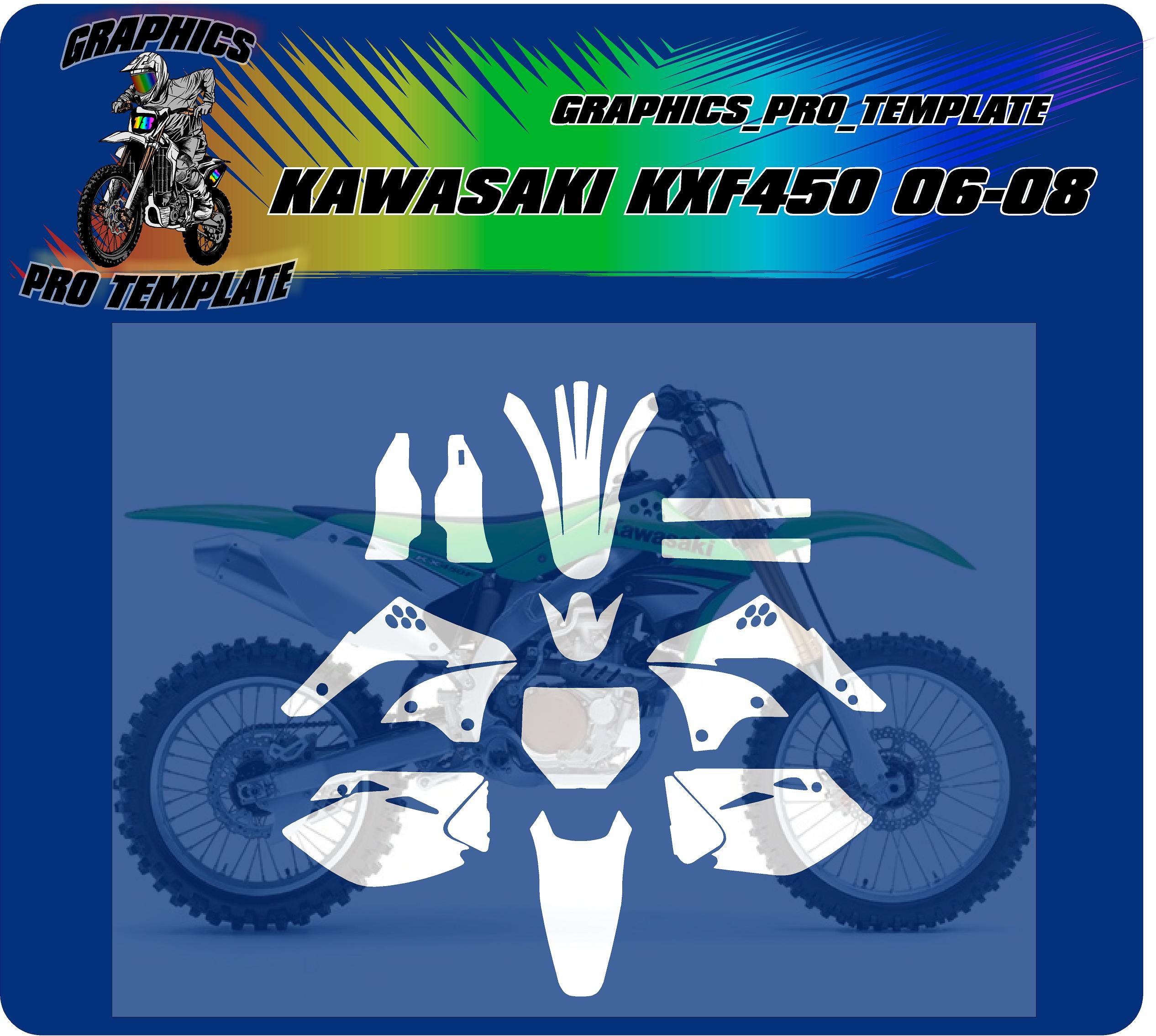 Kawasaki Kx450f 06-08 Vector Template at a 1:1 Scale - Etsy