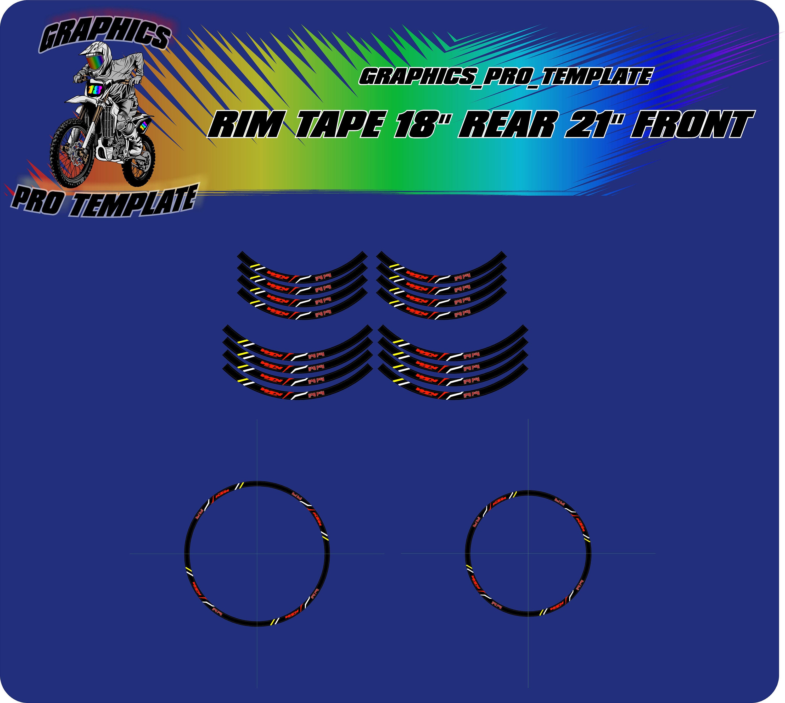 Rim Tape for 18-Inch Rim, 22mm Wide (7/8-Inch