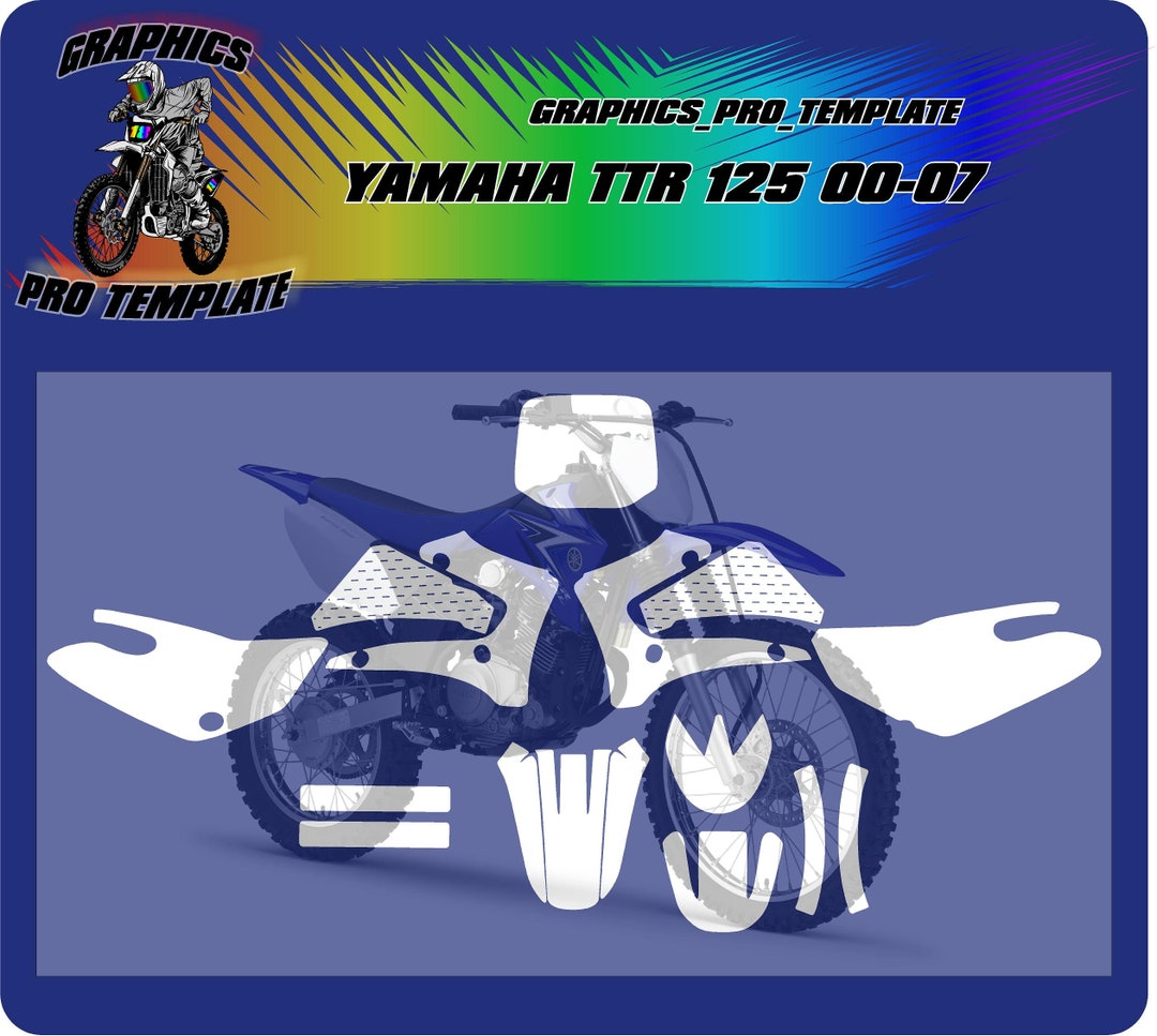 Yamaha TTR 125 Vector Template at a 1:1 Scale - Etsy