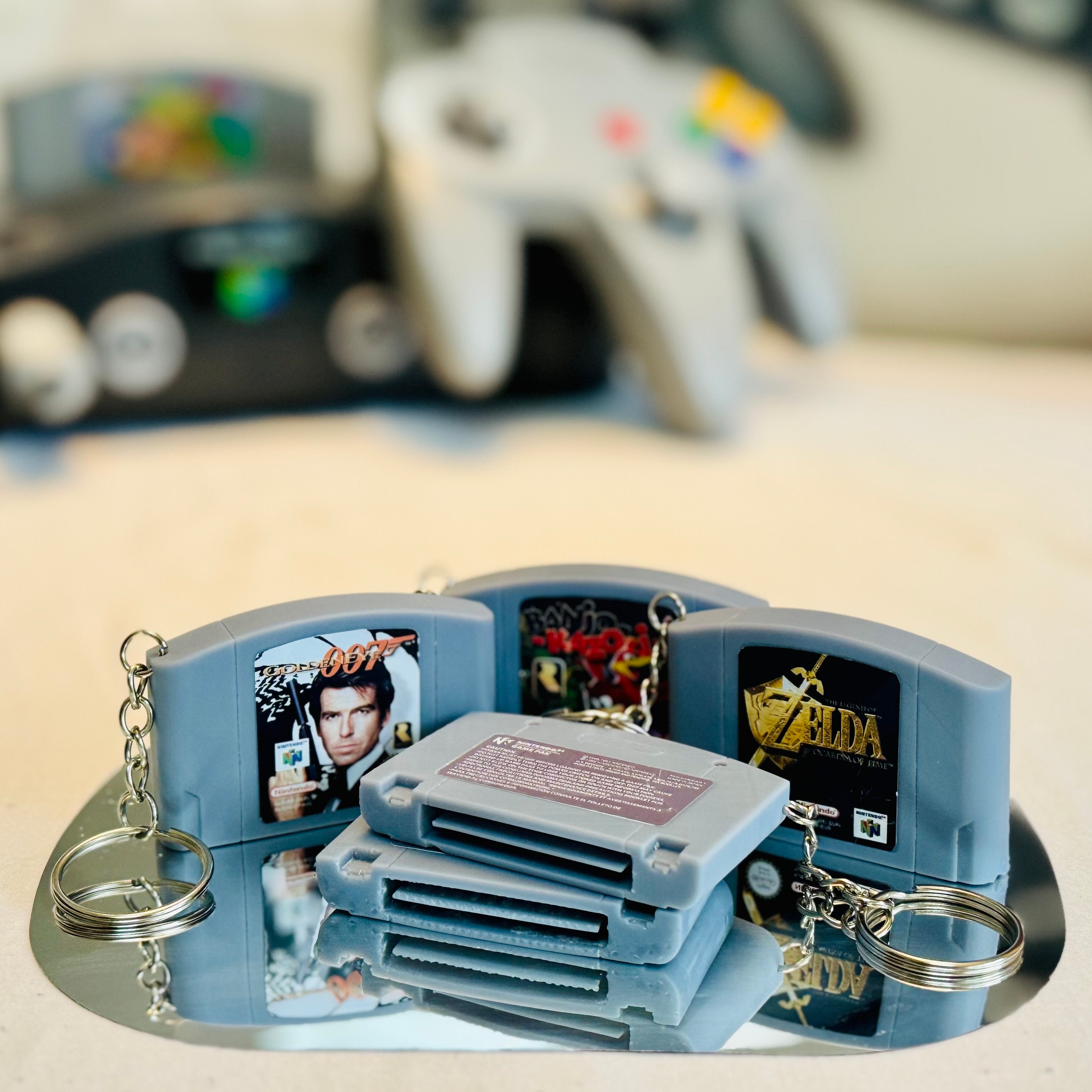 N64 Cart Cartridge Game Resin Keyring