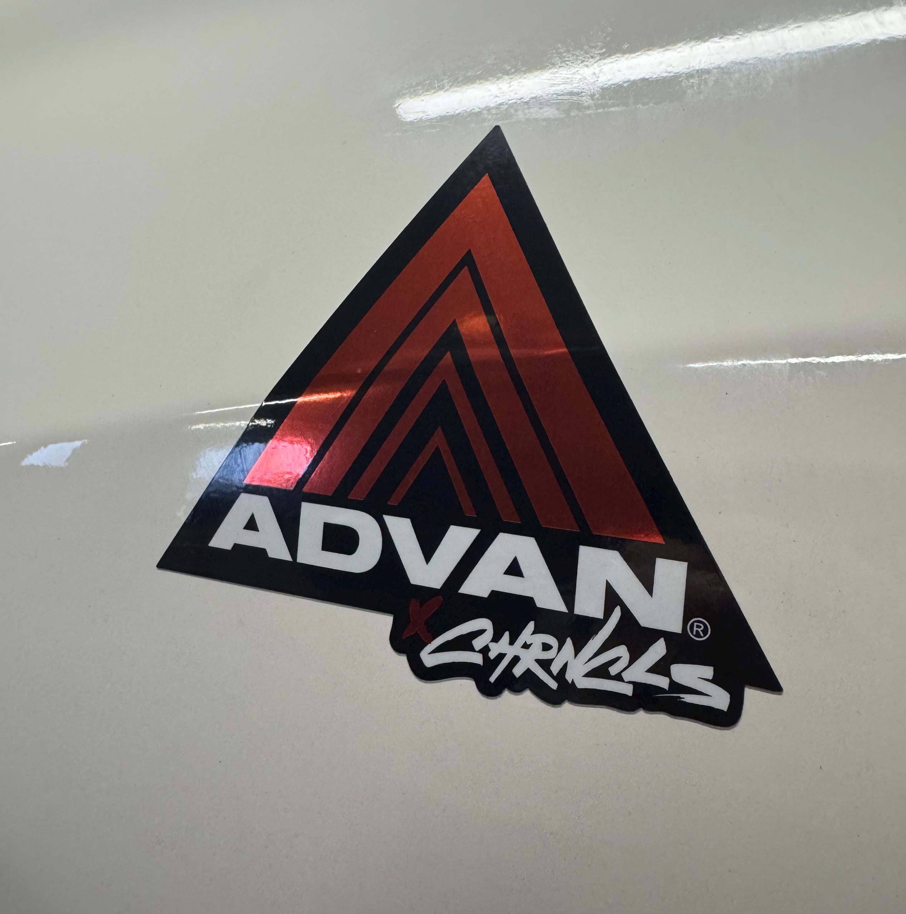 Advan Racing Decals 2-Pack Advan Racing Decal Stickers - Black & Red ...