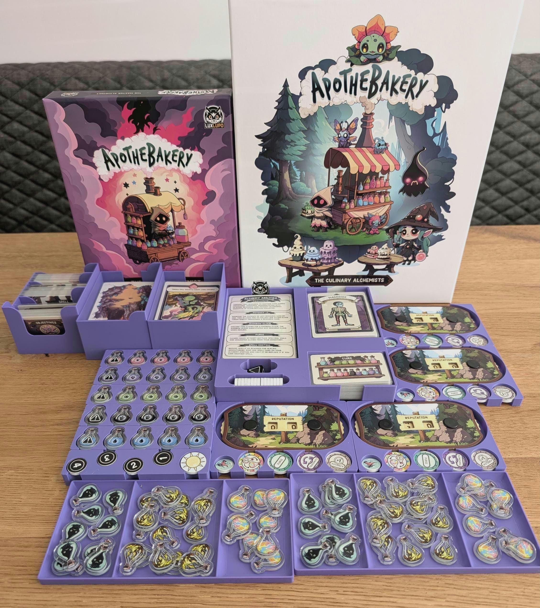 Apothebakery (and deluxe resources) Board Game 3D Printed Insert