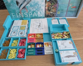 Finspan Board Game 3D Printed Insert