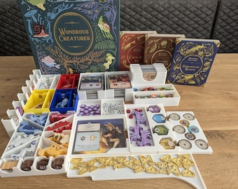 Wondrous Creatures + Expansions Board Game 3D Printed Insert