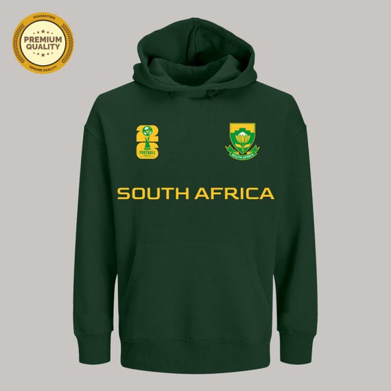 South Africa Football Fan Hoodie, 2026 World Cup Sweatshirt, Gift for South African Soccer Fan, Soccer Ball, African Football Fan