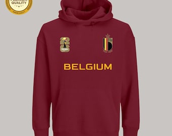 Belgium Football Fan Hoodie, 2026 World Cup, Belgium Crewneck Sweatshirt, België Pride Apparel, Belgium Gift, Belgian Flag Sweater