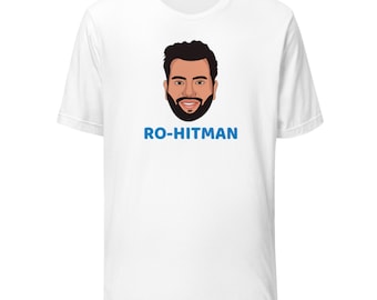 RO-HITMAN Indian Cricket T-Shirt | Indian Cricket Supporter T-Shirt | T20 ICC World Cup India 2024 Cricket T-Shirt
