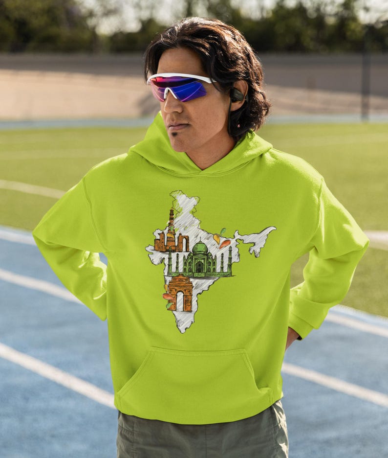Indian Culture Hoodies, India Map Hoodie, India Flag Hoodies, Gift for ...