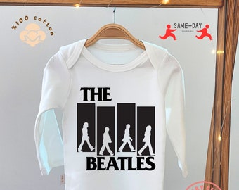 The Beatles Onesie, Baby Country Music Bodysuit, The Beatles Baby Shower Gift, Newborn Bodybuild Gift, Unique Baby Onesie Gift