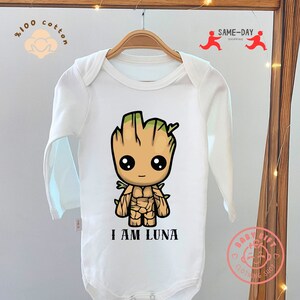 I am cute groot onesie top