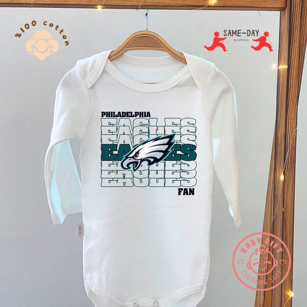 Philadelphia Eagles Onesie, sports onesie, newborn gift, eagle bodybuild, onesie for babies, baby bodybuild, baby coming soon onesie