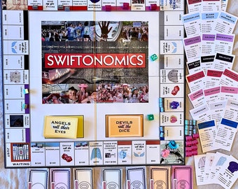 Swiftonomics Game | Physical Game| Swiftie Approved | Taylor Swift Inspired | Custom Monopoly | Its all fun and games | Board Game edit |