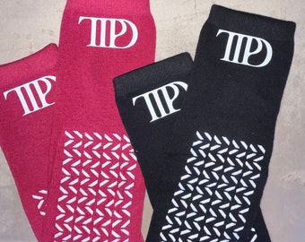 TTPD Listening Socks | 1 Pair of Hospital Slipper Socks | Perfect for a Tortured Poet