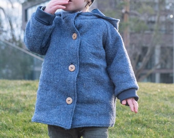 Woollen jacket | Kids woollen jacket | Wool coat | woollen coat | Kids lined woollen coat