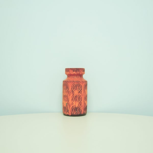 orange 'Amsterdammer' West Germany vase