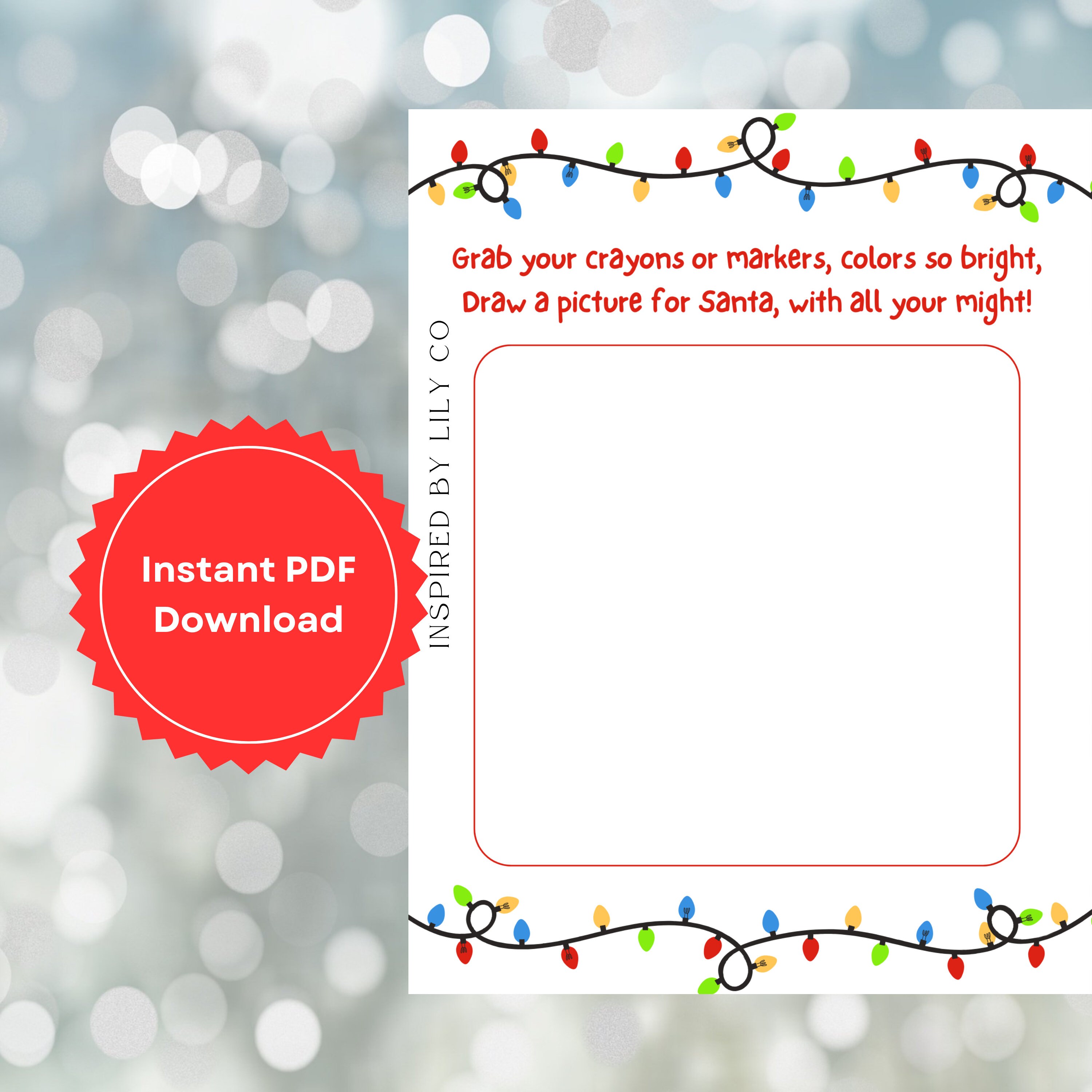 Letter to Santa Christmas Printable Includes Fun Christmas Eve ...