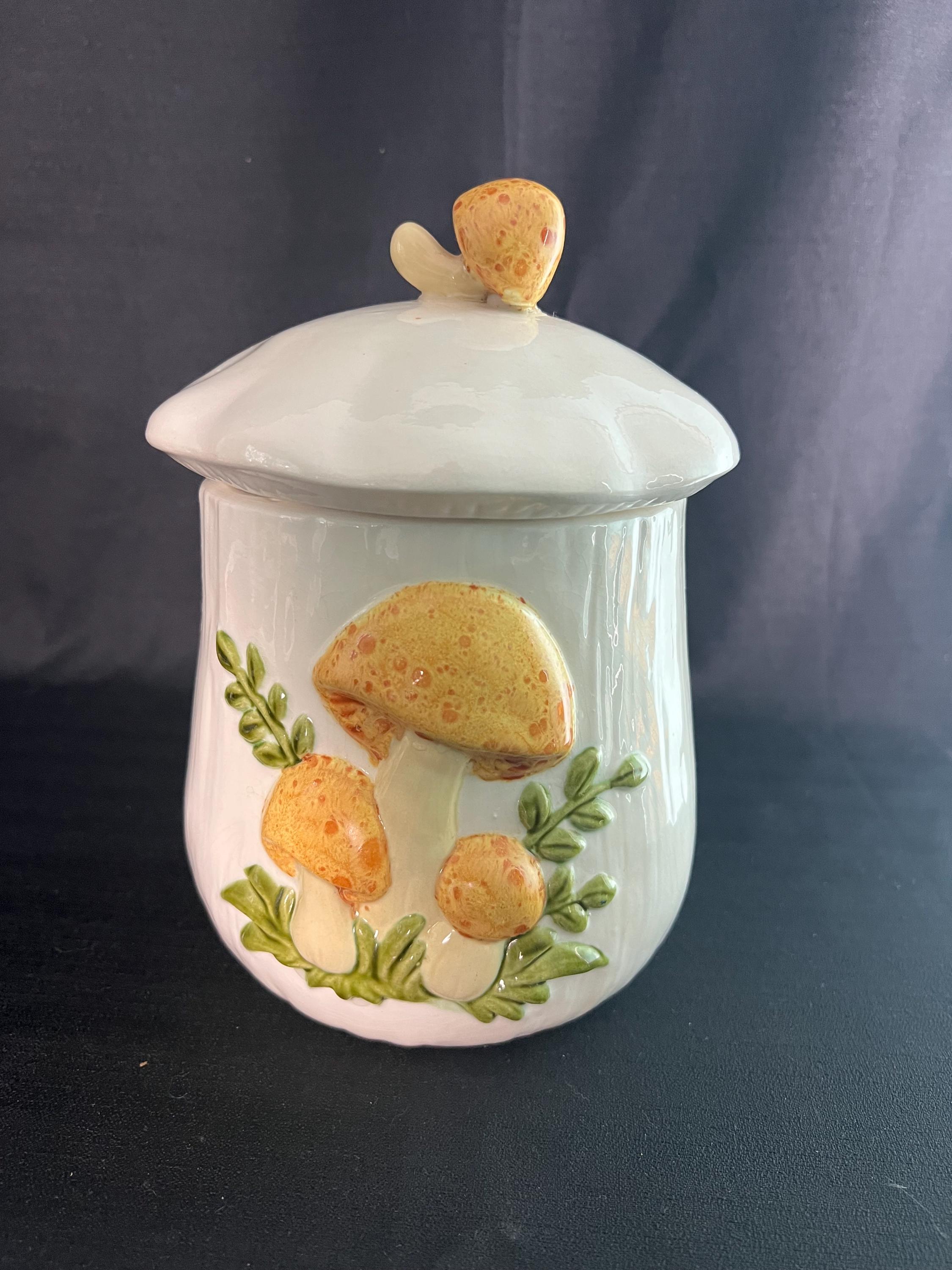 Mushroom Canister Set 1970s - Etsy