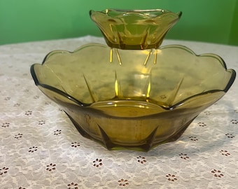 Anchor Hocking Swedish Modern Glass Chip and Dip Set