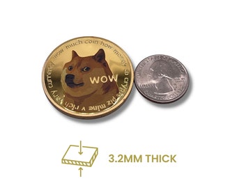 Dogecoin Commemorative Gold Coin – WOW Doge Limited Edition Collectible