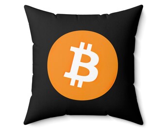 Bitcoin pillows, bitcoin pillow, bitcoin black pillow
