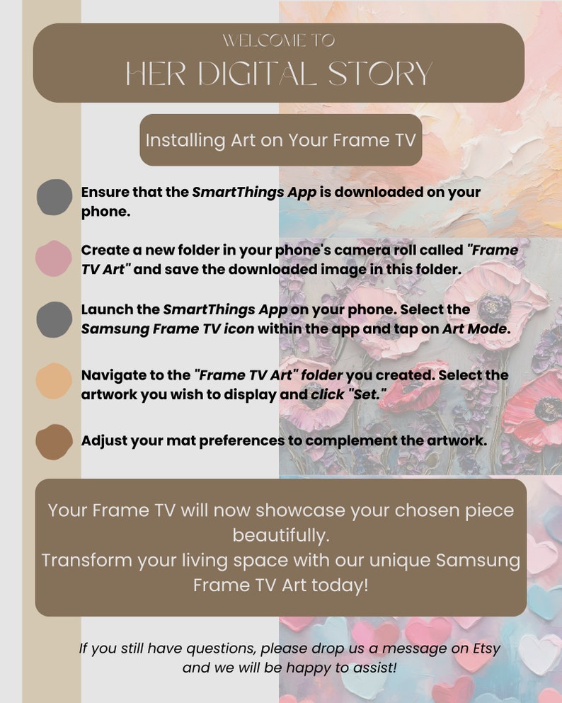 Dali Inspired Frame TV Art, Samsung Frame TV Art, Modern Oil Painting