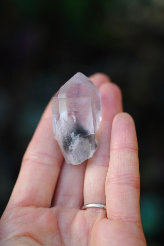 Black Phantom Lemurian Quartz from Mina do Alegre, Brazil (31 g)
