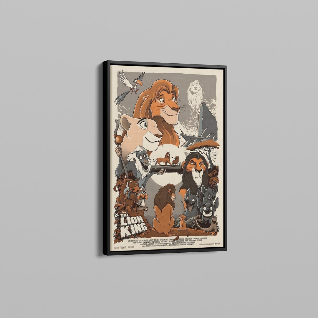The Lion King 1994 Movie Poster,vintage Movie Poster,minimalist Movie