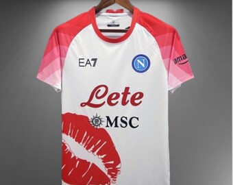 NAPOLI naples Valentines day special shirt jersey  Replica SIZE MEDIUM