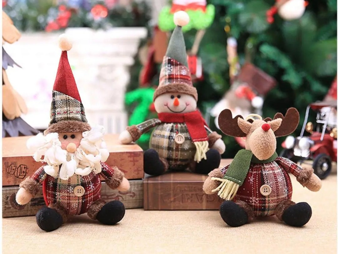 Christmas Elk Doll Ragdoll Cute Christmas Decoration Doll Plush Toy