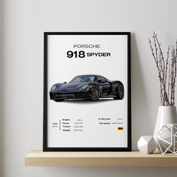 Porsche 918 Spyder Poster - Etsy