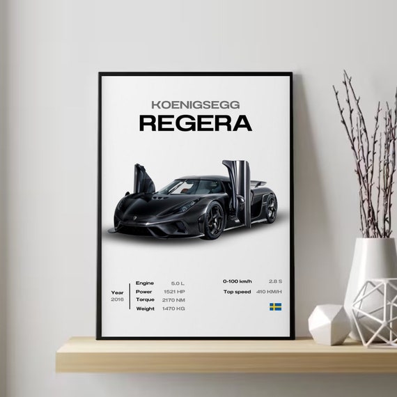 Koenigsegg Regera Poster - Etsy
