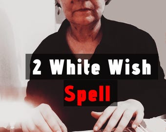 2 White Wish Casting  - Manifestation Ritual