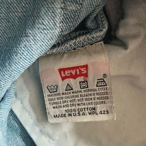 90s Levi's 501 High Waist Jeans mit geradem Bein und geknöpftem Schnitt Bild 5