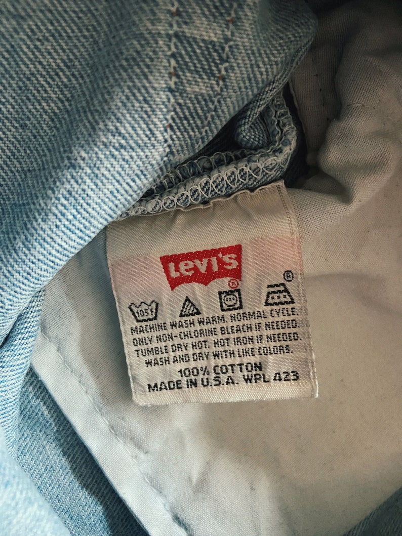 90s Levi's 501 High Waist Jeans mit geradem Bein und geknöpftem Schnitt Bild 5