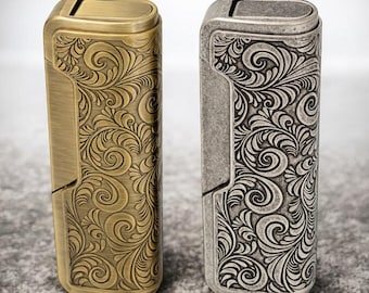 Personalized Cigar Lighter Vintage Design– Windproof Torch, Groomsmen Gift, Gift for Him