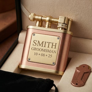 Custom Engraved Cigar Lighter Personalized Torch Lighter Gift for Men Groomsmen Gift Father's Day Gift for Him Luxury Cigar Accessory