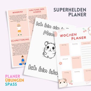 Planificador de superhéroes: paquete de organización y actividades para niños neurodivergentes en edad escolar primaria