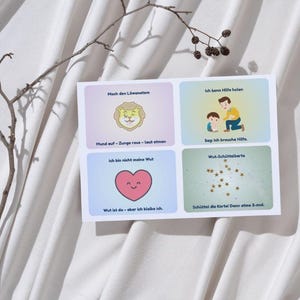 Cartes d'urgence en cas de colère pour les enfants | Soulagement émotionnel immédiat de la colère | Adapté au TDAH et à l'autisme | PDF pour impression