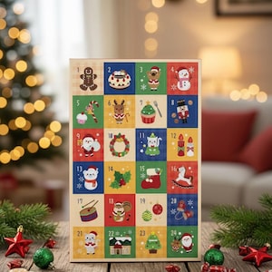 Advent Calendar with Soy Wax Melts – 24 Days, 48 Aromatic Surprises, Handcrafted Christmas Gift Box