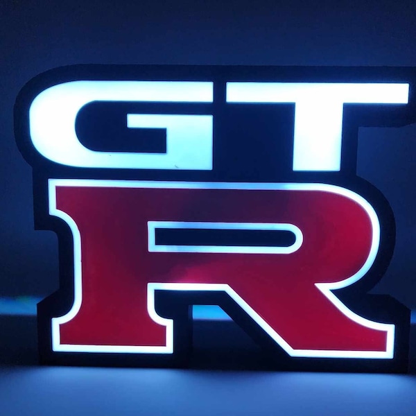 Nissan GT-R Lightbox LED Wall Art or Desk Light