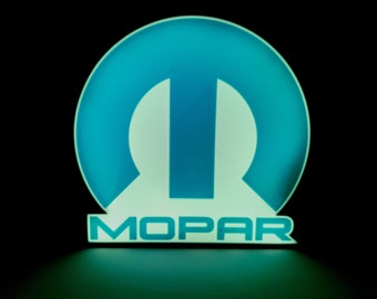 Mopar Omega M Lightbox LED-wandkunst of bureaulamp