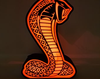Ford Cobra Lightbox LED Wall Art or Desk Light