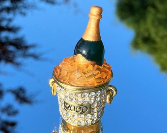 エスティローダー 練り香水 2000 シャンパン イン バケット Champagne Bucket Estee Lauder Solid Perfume From 1999 - Etsy