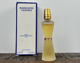 Vintage Madeleine Vionnet Eau De Toilette Miniature Boxed | 4 ml | 0.14 fl. oz. | 1996