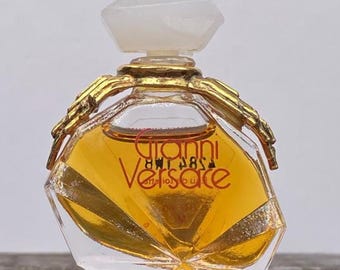 Miniatura de perfume vintage de Gianni Versace, 3,5 ml / 0,25 fl. oz., década de 1980