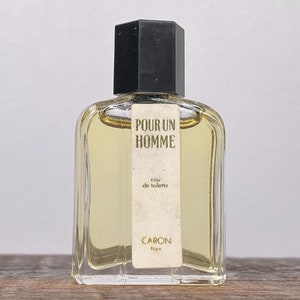 vintage Pour Un Homme Caron Eau De Toilette Miniature | 5 ml | 0,17 once liquide onces | ~ Années 1980